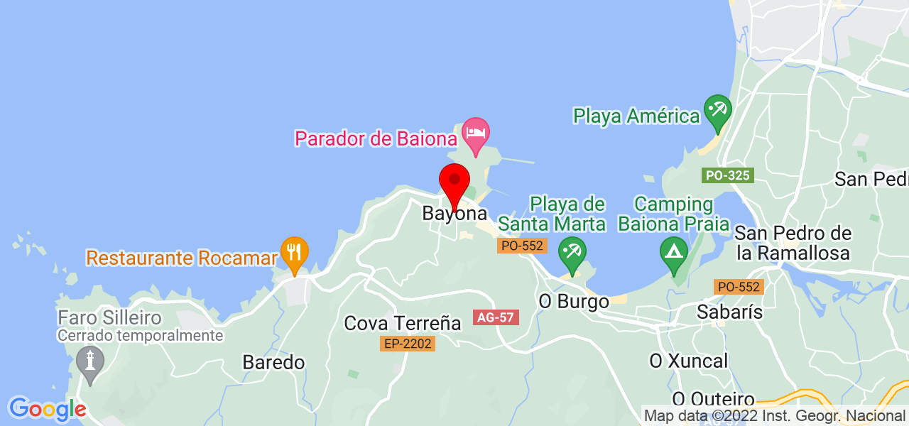 Marta Mera - Galicia - Baiona - Mapa