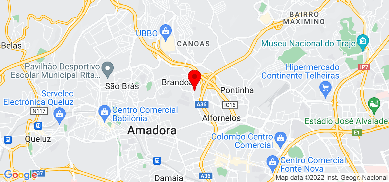 Jonh Santos - Lisboa - Amadora - Karte