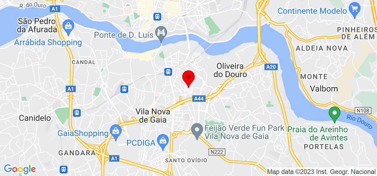 Auxiliar de Geriatria Animadora Sociocultural - Porto - Vila Nova de Gaia - Mapa