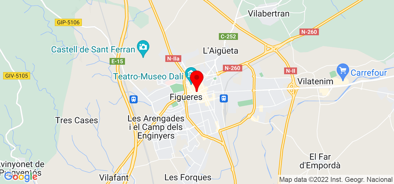 Mireia Fitnes - Cataluña - Figueres - Mapa