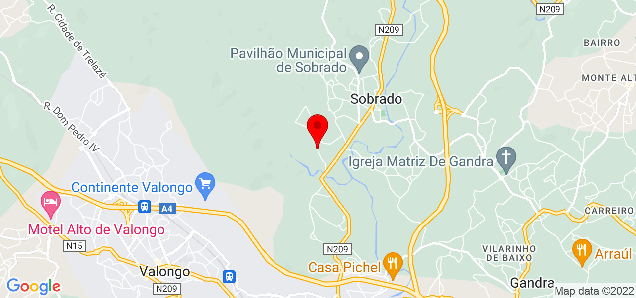 Rosa carneiro - Porto - Valongo - Mapa