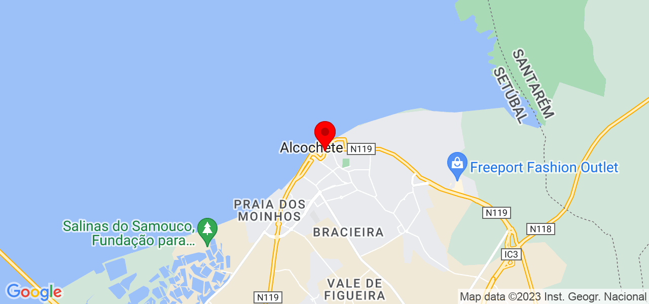 Anabela Camejo - Consult&oacute;rio Psicologia Alcochete - Setúbal - Alcochete - Mapa