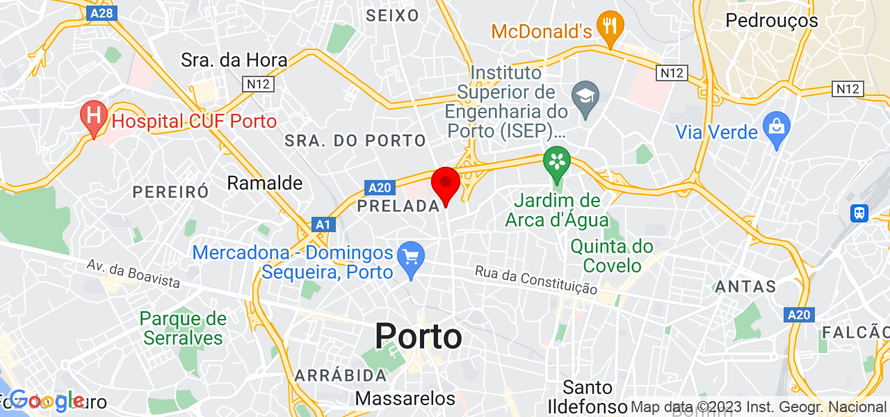 C&iacute;ntia Santos - Porto - Porto - Mapa