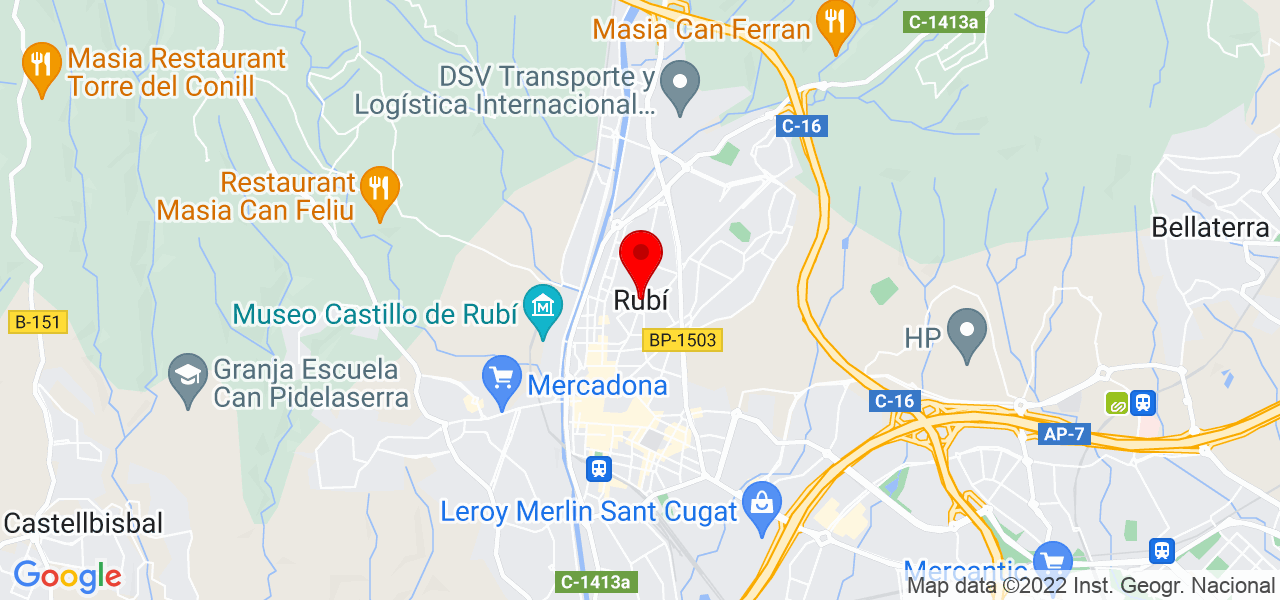 Eliana - Cataluña - Rubí - Mapa