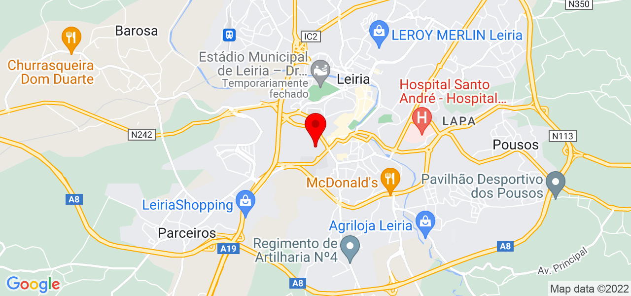 Maria da Conceição Nunes Andrade - Leiria - Leiria - Mapa