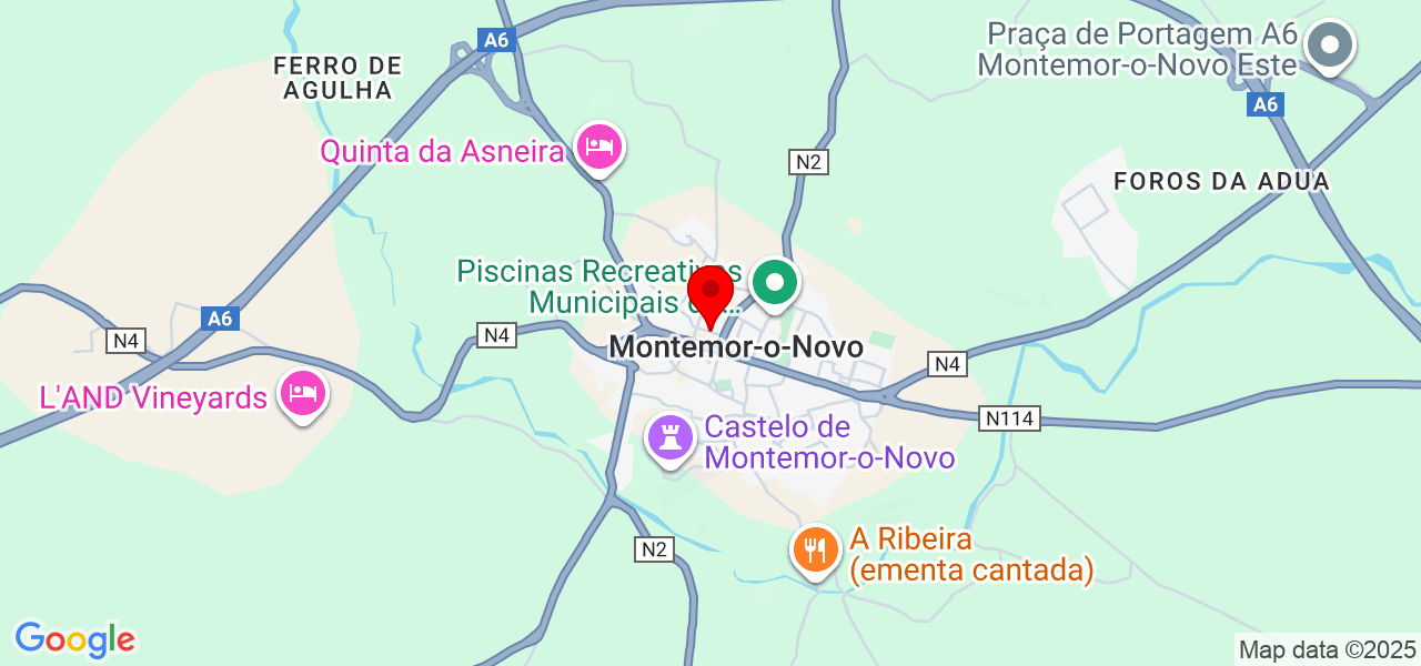 Ana Andrade - pro makeup - Évora - Montemor-o-Novo - Mapa