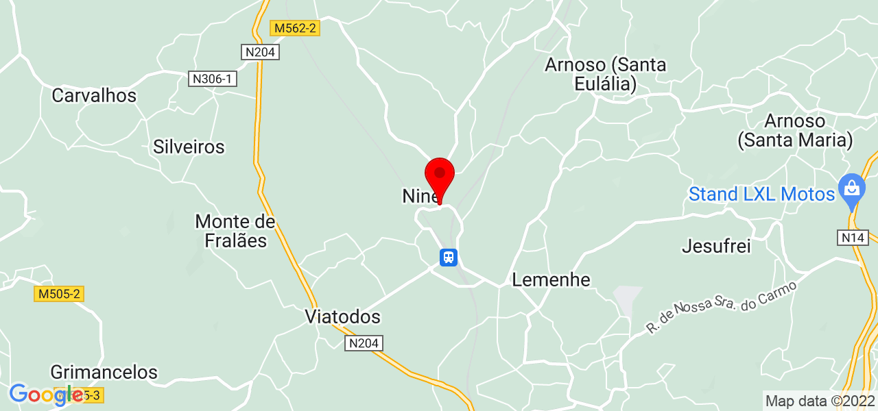 Mist&eacute;rios Tarol&oacute;gicos e Fe&eacute;ricos - Braga - Vila Nova de Famalicão - Mapa