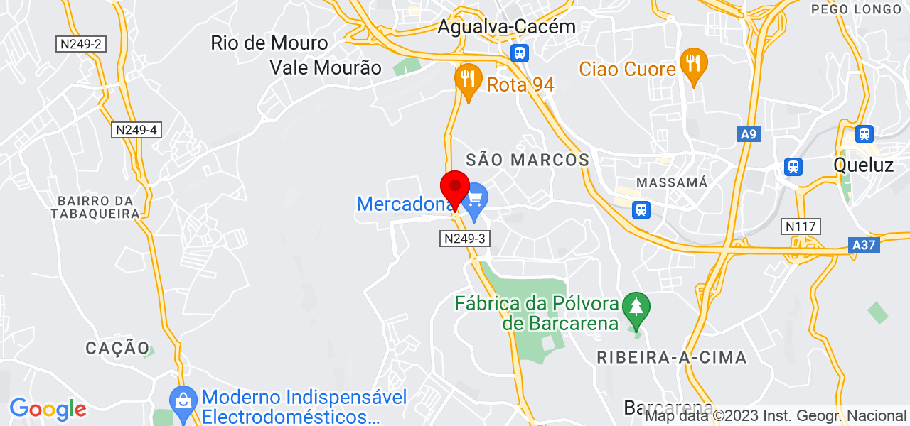 Claudiana Correia - Lisboa - Sintra - Mapa