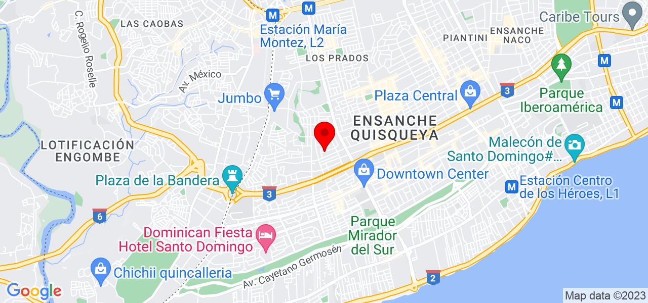 Jose Antonio Leal - Distrito Nacional - Santo Domingo de Guzmán - Mapa