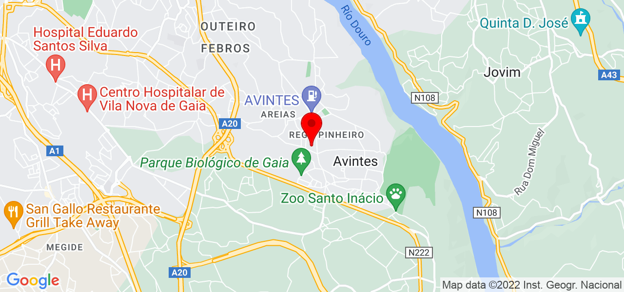 Nelson Costa - Porto - Vila Nova de Gaia - Map