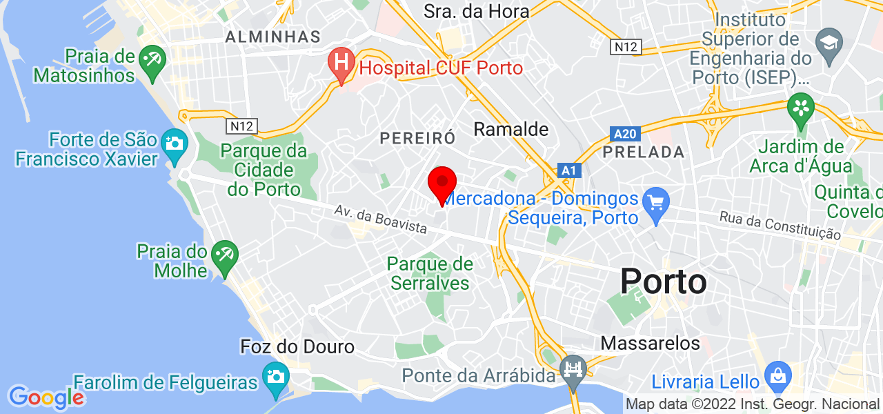 Professora Ricardina - Porto - Porto - Mapa