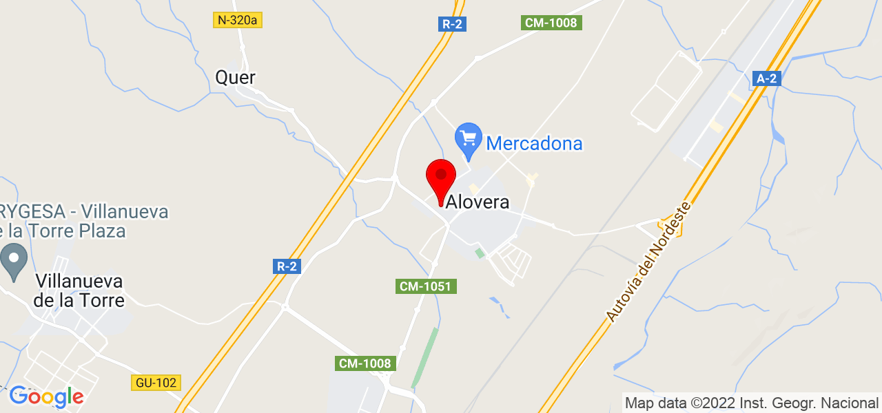 Haguel - Castilla-La Mancha - Alovera - Mapa