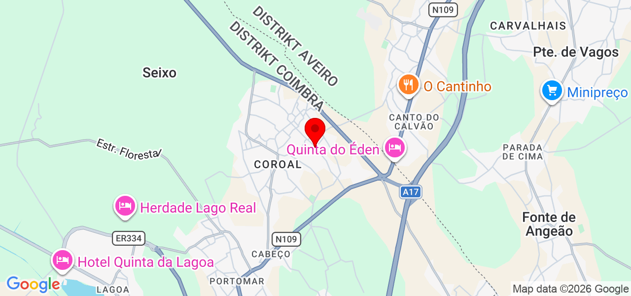 Daniela Andrade - Coimbra - Mira - Mapa