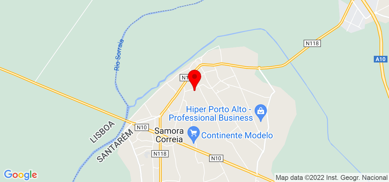 Pedro Frade - Santarém - Benavente - Mapa