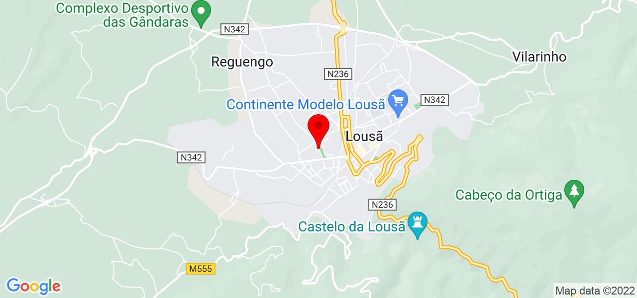 Sandra Matias Mua - Coimbra - Lousã - Mapa