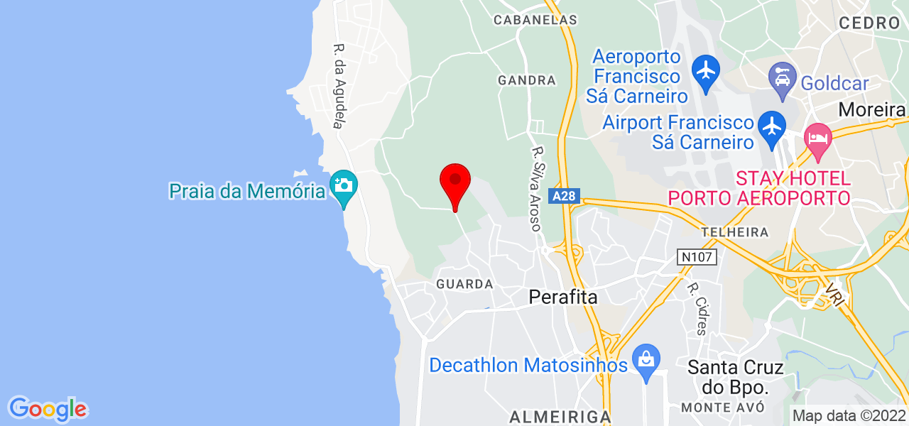 Jardins Tesouro - Porto - Matosinhos - Mapa