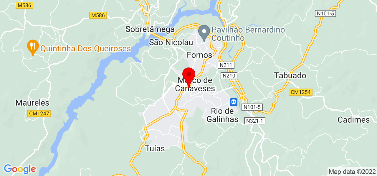 Tiago Moura - Porto - Marco de Canaveses - Mapa