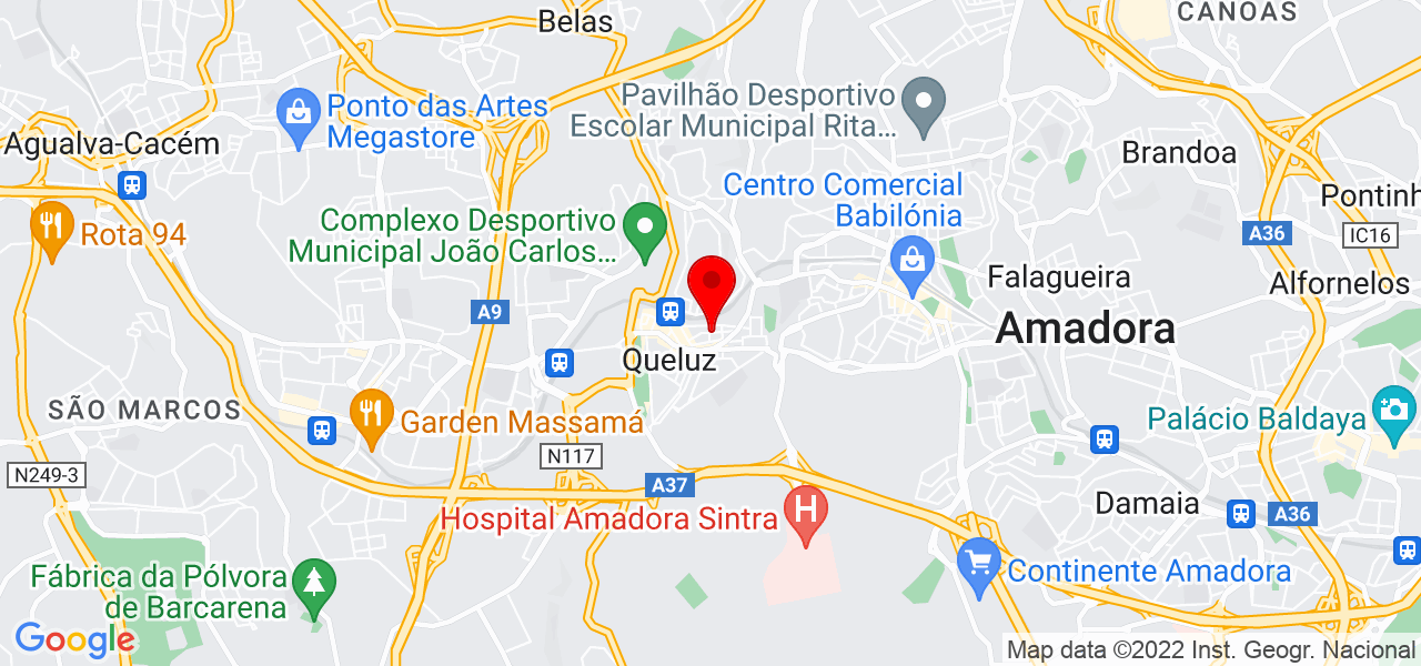 Almeida Sousa santos&amp; ramalho constru&ccedil;&otilde;es Lda. - Lisboa - Sintra - Mapa