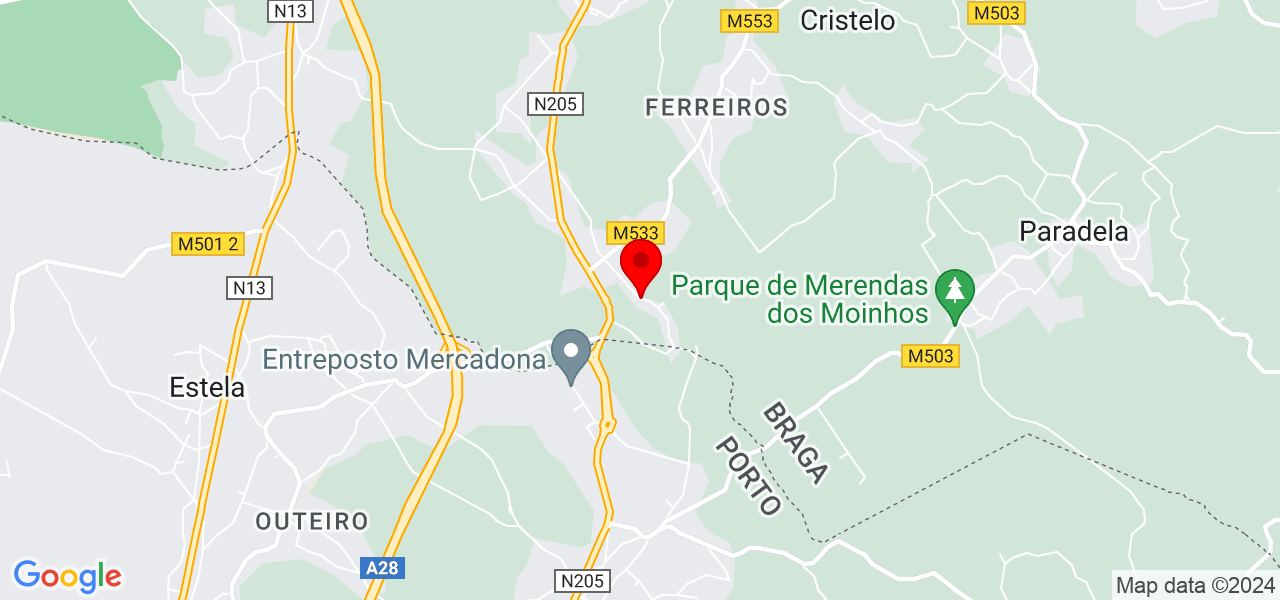 Joaquim Monteiro - Braga - Barcelos - Mapa