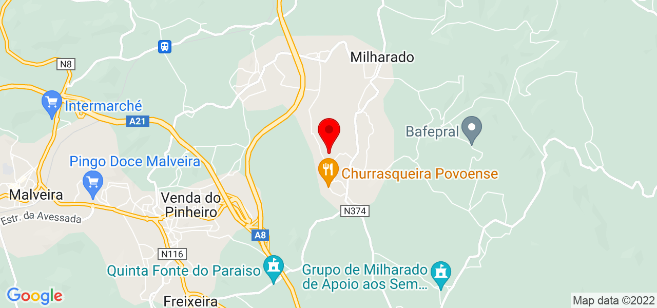 In&ecirc;s Correia - Lisboa - Mafra - Mapa