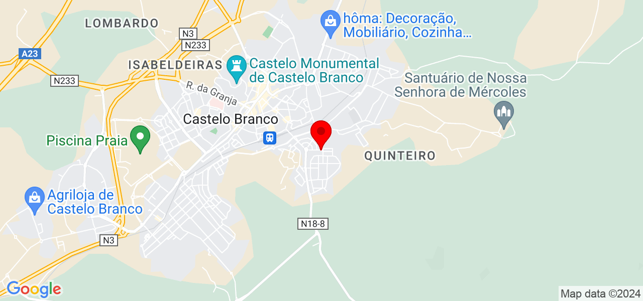 Catarina Andr&eacute; - Castelo Branco - Castelo Branco - Mapa