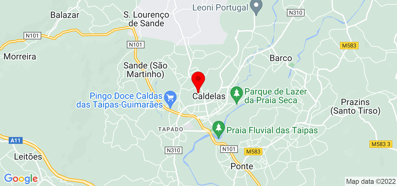 Andreia Cunha - Braga - Guimarães - Mapa