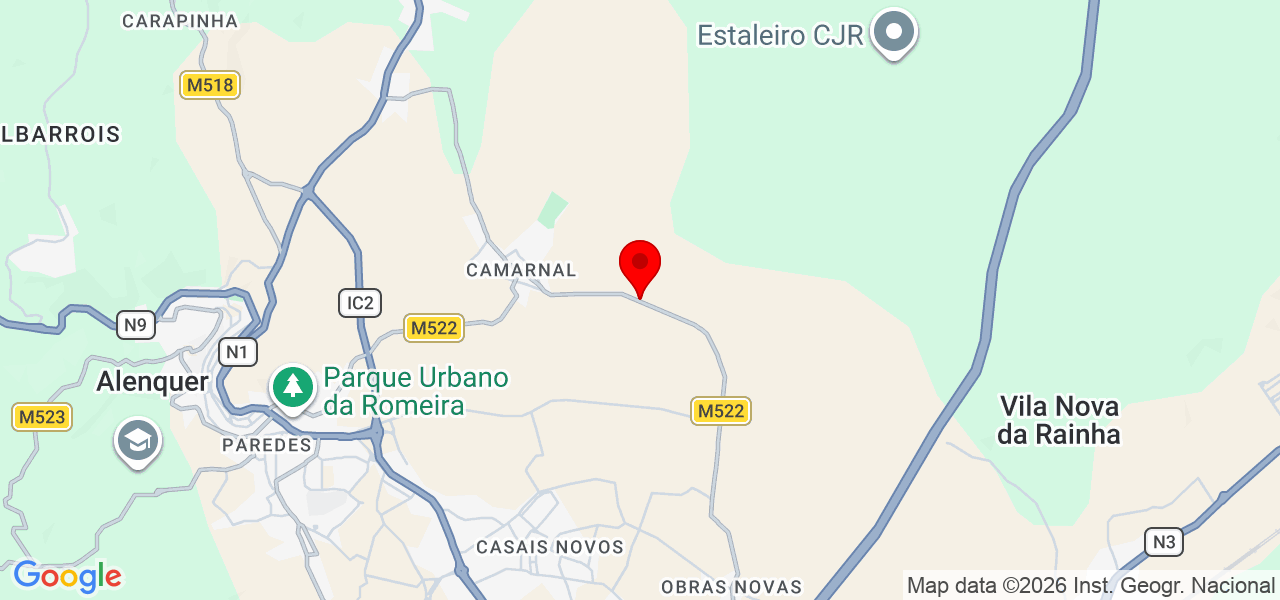 Lucilene - Lisboa - Alenquer - Mapa