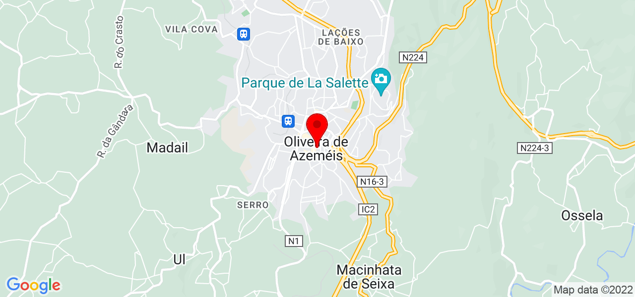 Vera - Aveiro - Oliveira de Azeméis - Mapa