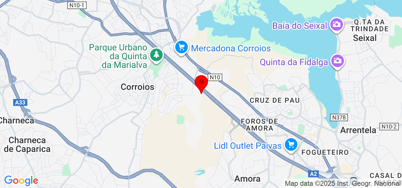 Martins - Setúbal - Seixal - Mapa