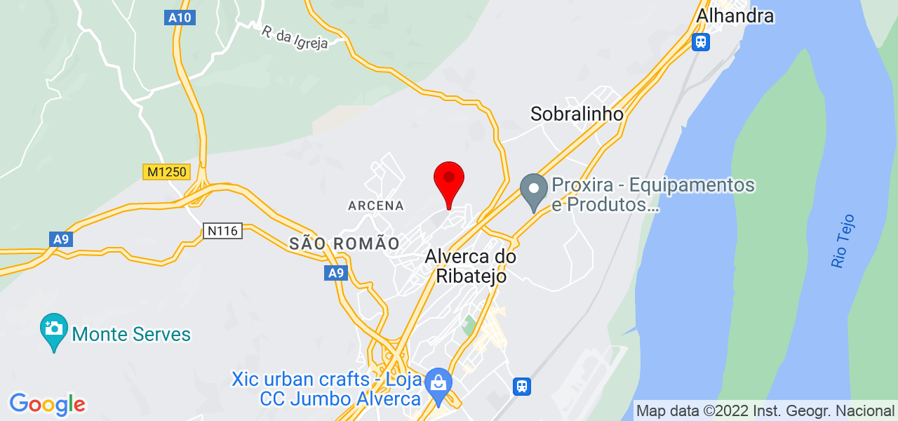 Cl&aacute;udia Guerreiro - Lisboa - Vila Franca de Xira - Mapa