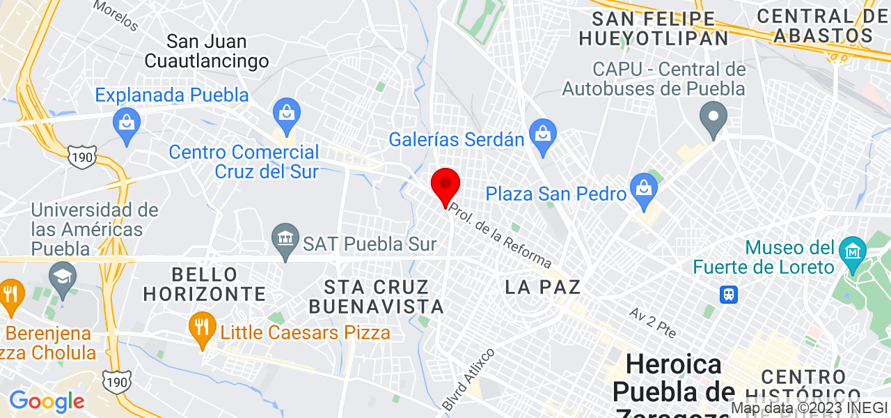 Astro Tarot - Puebla - Puebla - Mapa