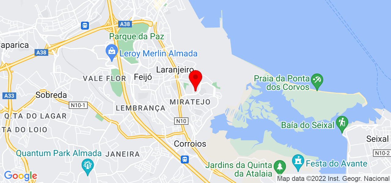 MF Serviços - Setúbal - Almada - Mapa