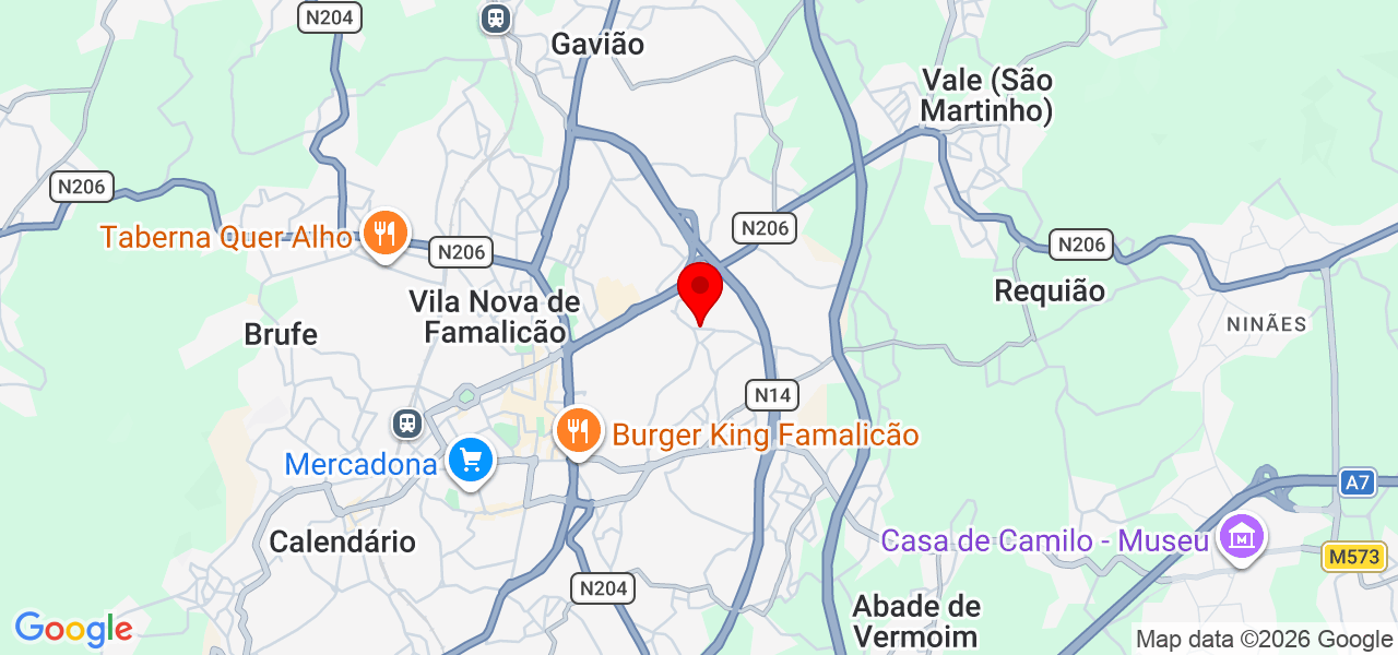 Isabel Sampaio, Nutricionista CP5514N - Braga - Vila Nova de Famalicão - Mapa