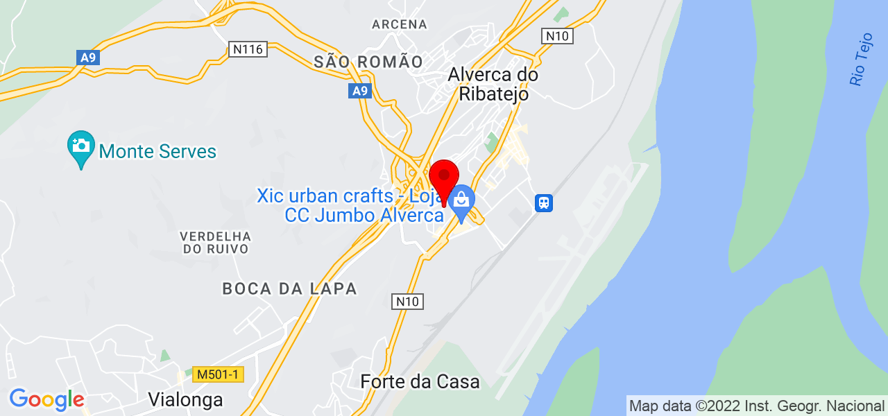 Marta Cunha - Lisboa - Vila Franca de Xira - Mapa