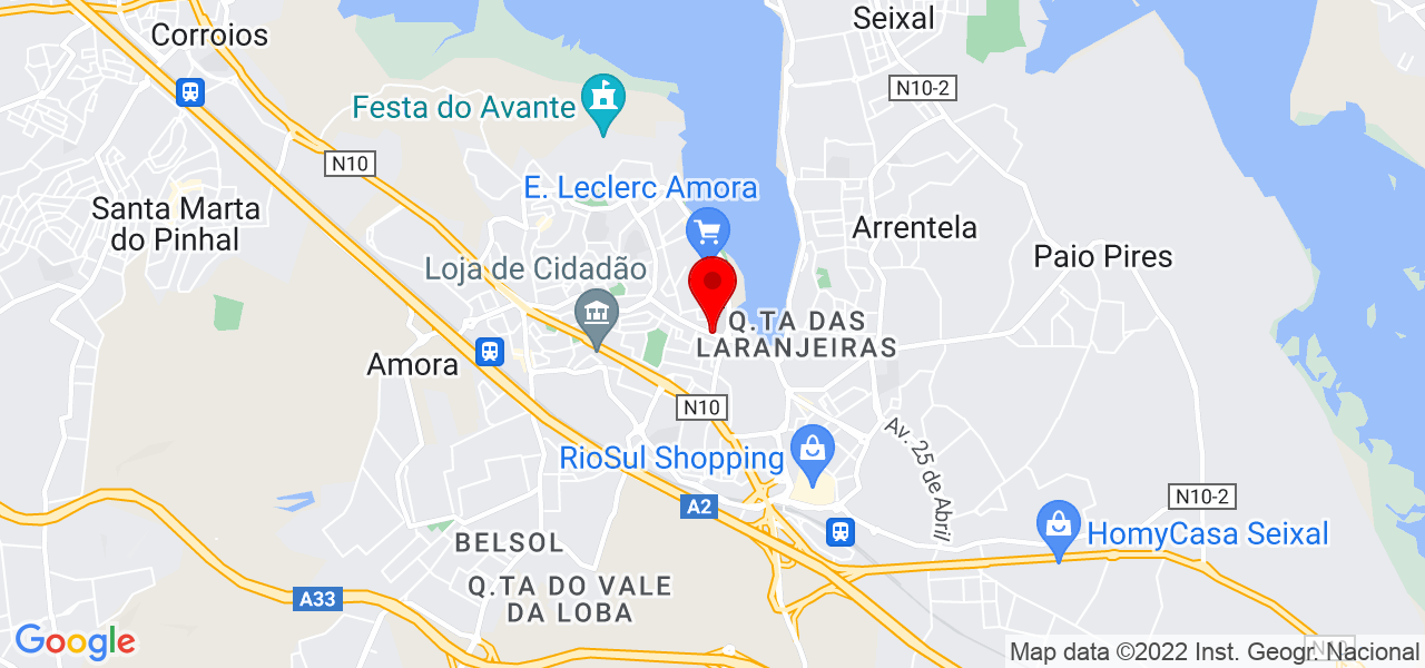 Patr&iacute;cia Guinapo - Setúbal - Seixal - Mapa