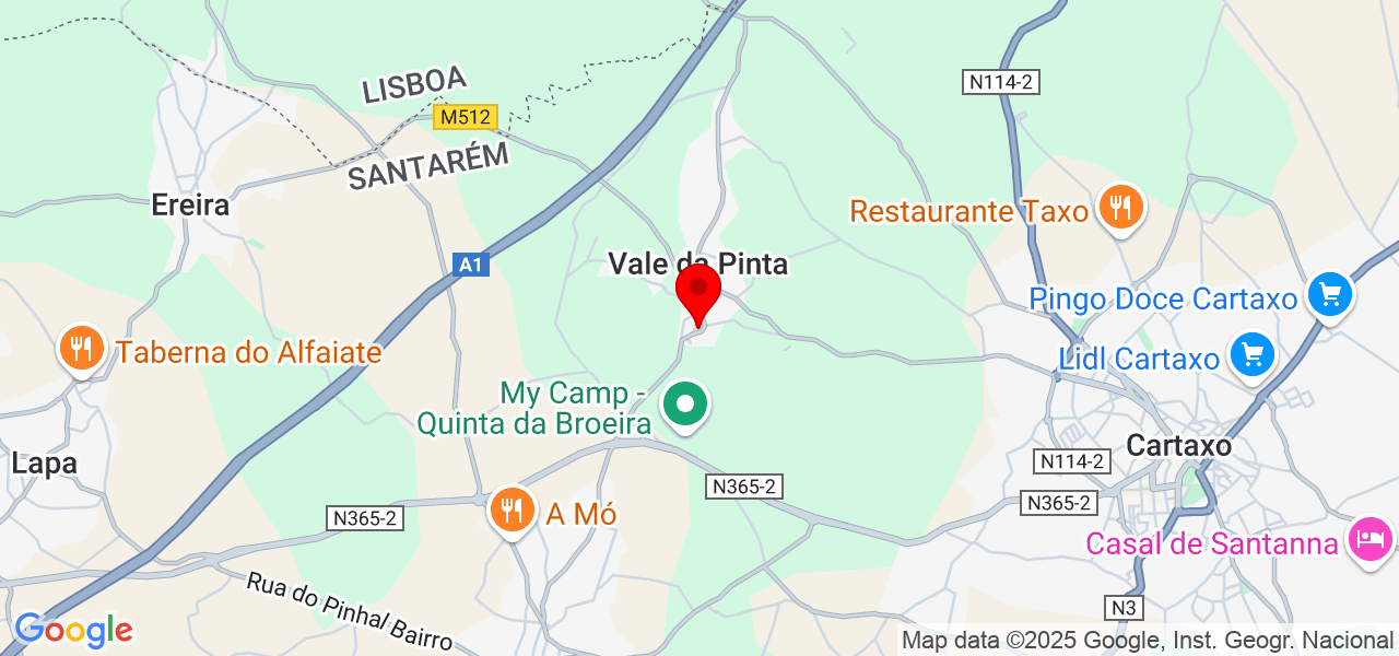 Anton - Santarém - Cartaxo - Mapa