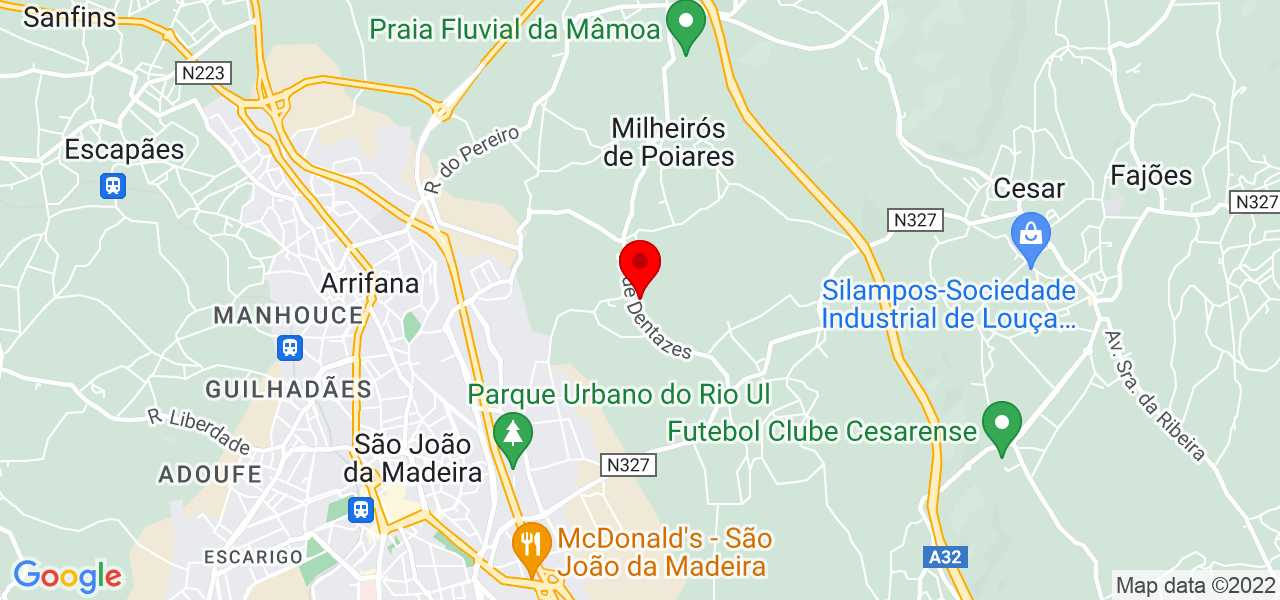 Ana Martins - Aveiro - Santa Maria da Feira - Mapa