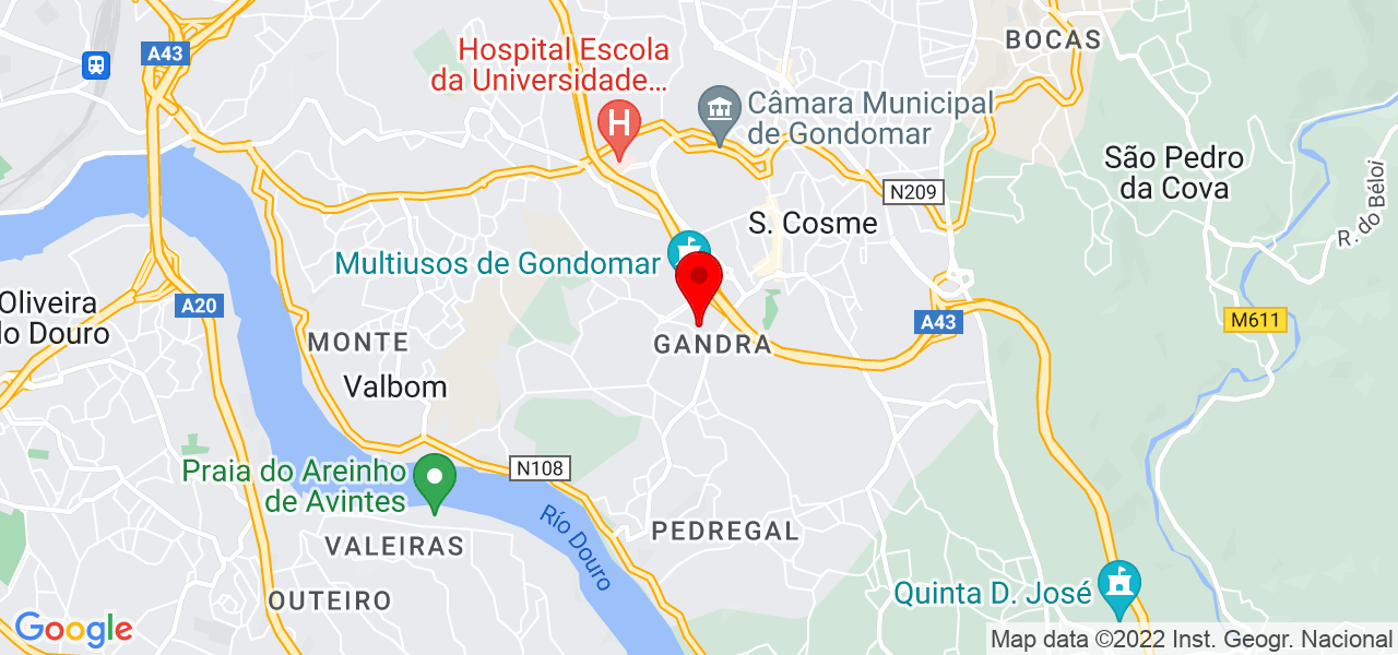 PEREIRA & LANDIM, LDA - Porto - Gondomar - Mapa