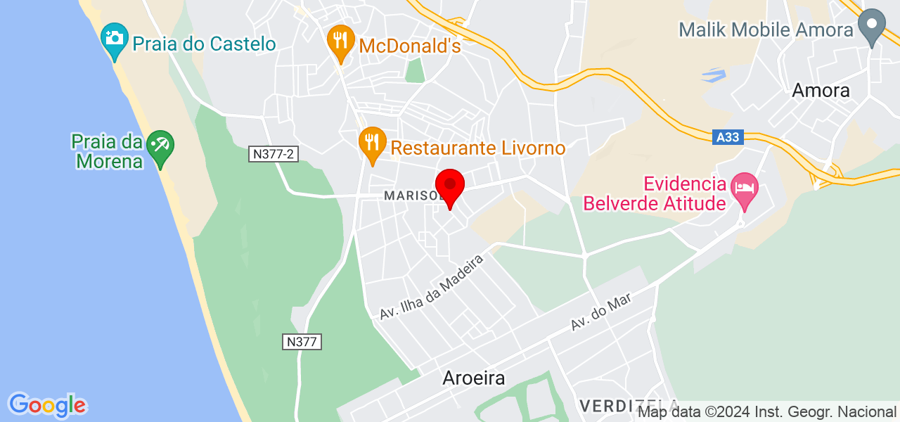 Isabela Reis - Setúbal - Almada - Map