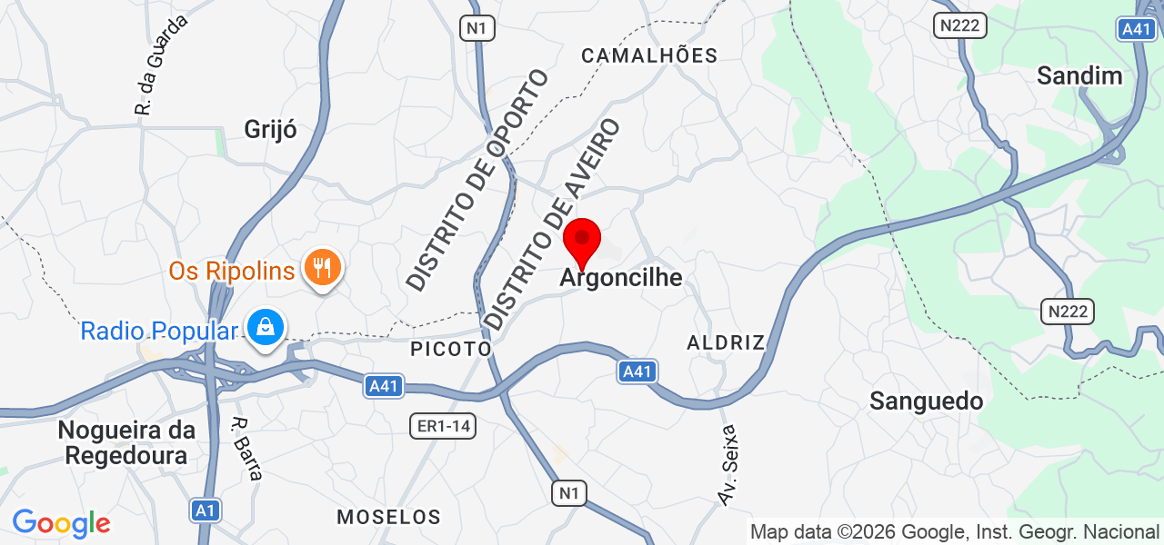 Sandra Magalhães - Aveiro - Santa Maria da Feira - Map