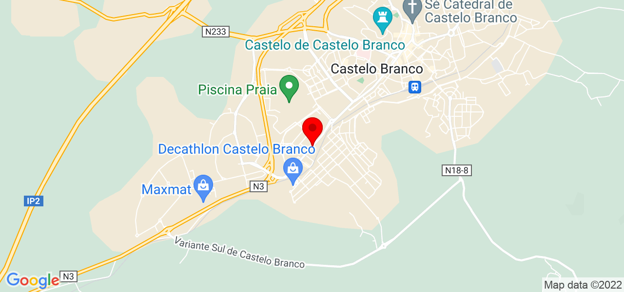 Nat&eacute;rcia da Silveira - Castelo Branco - Castelo Branco - Mapa