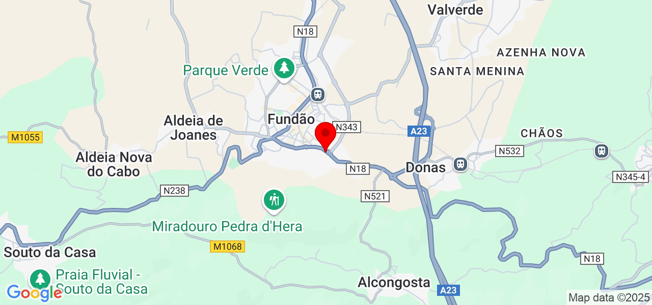 grupoQUERO.pt - Castelo Branco - Fundão - Mapa