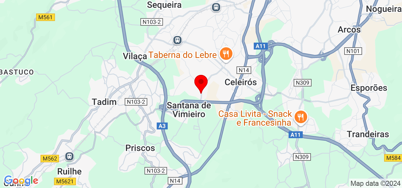 Ana Isabel Macedo - Braga - Braga - Map