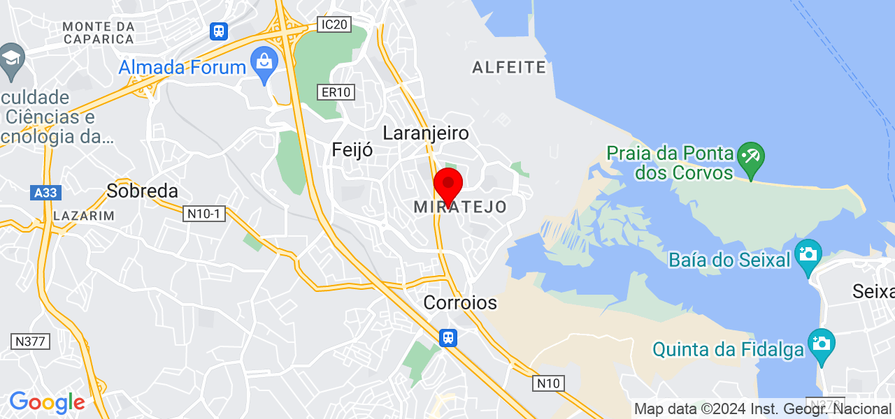 A Avó Cuida - Setúbal - Almada - Karte