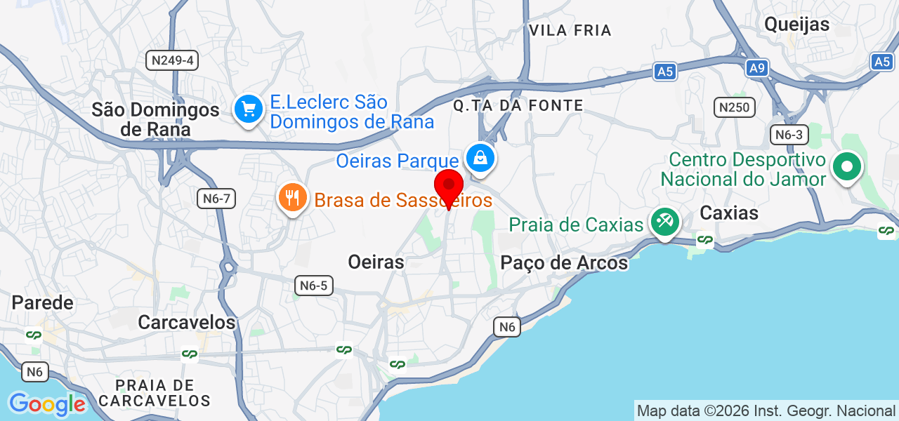 João M Nunes - Lisboa - Oeiras - Map