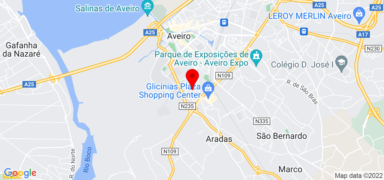 S&iacute;lvia Vera Cruz - Aveiro - Aveiro - Mapa