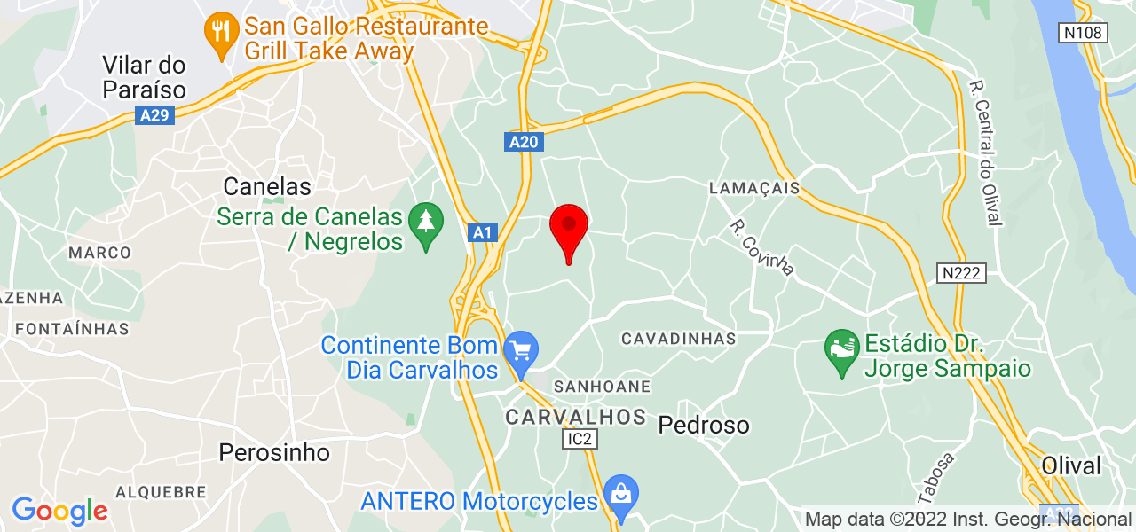 Jos&eacute; alves - Porto - Vila Nova de Gaia - Mapa