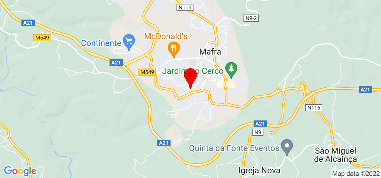 Zé FazDtudo - Lisboa - Mafra - Mapa