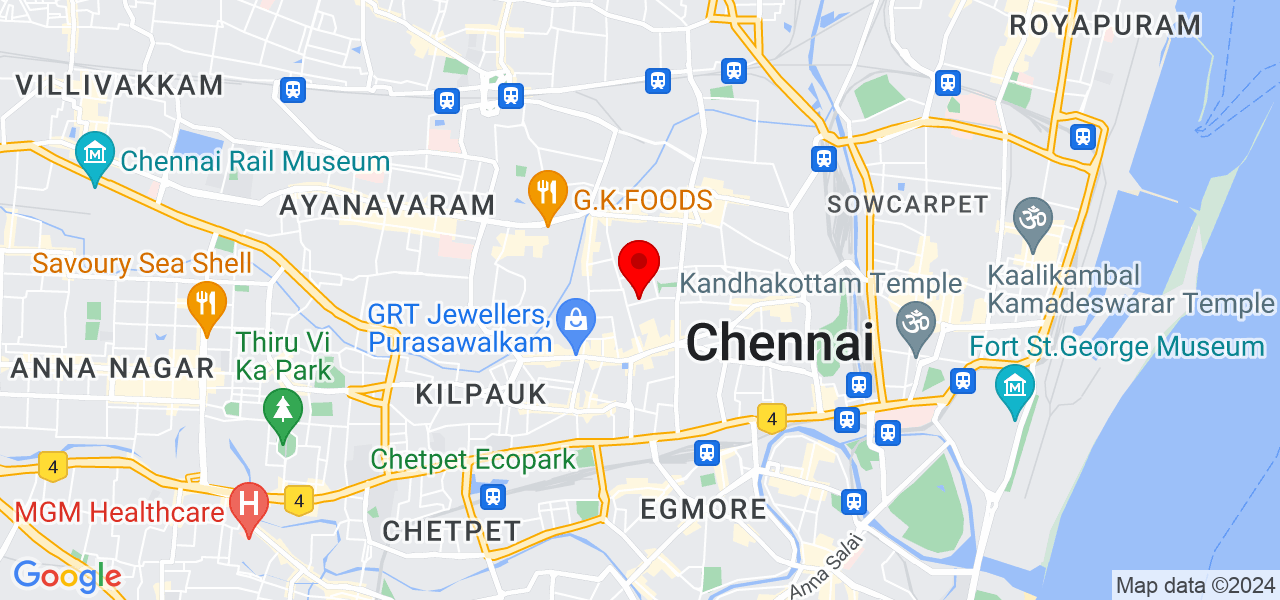 Franklin Tyler - Chennai - Perambur Purasawalkam - Map