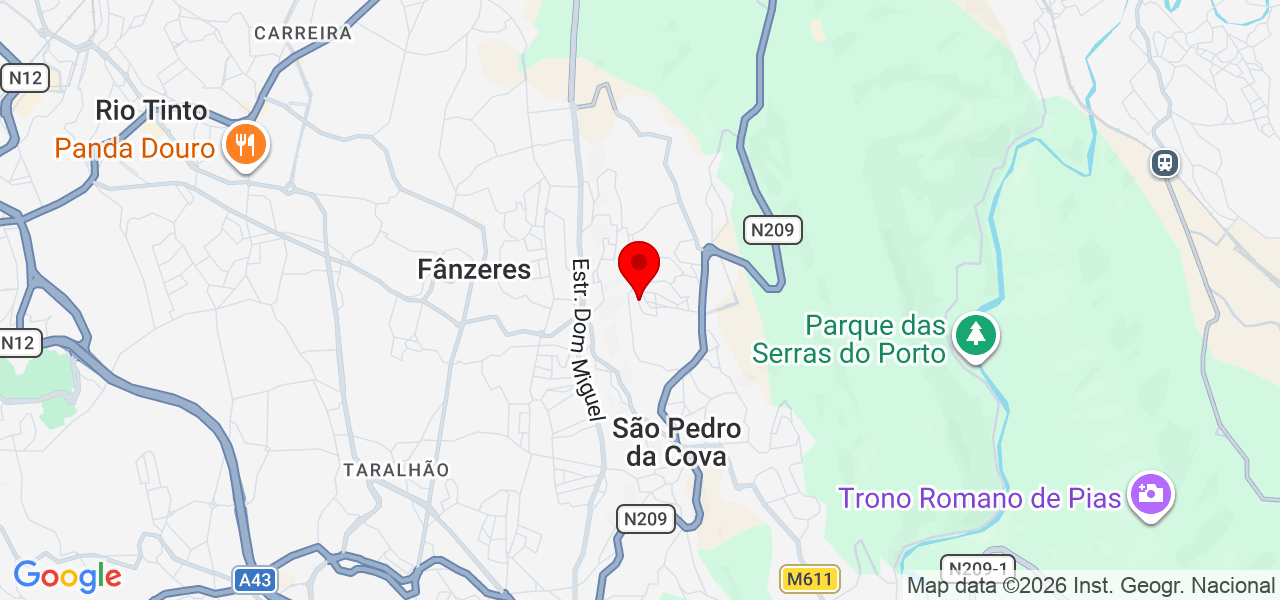 Abra&ccedil;o em casa - Porto - Gondomar - Mapa